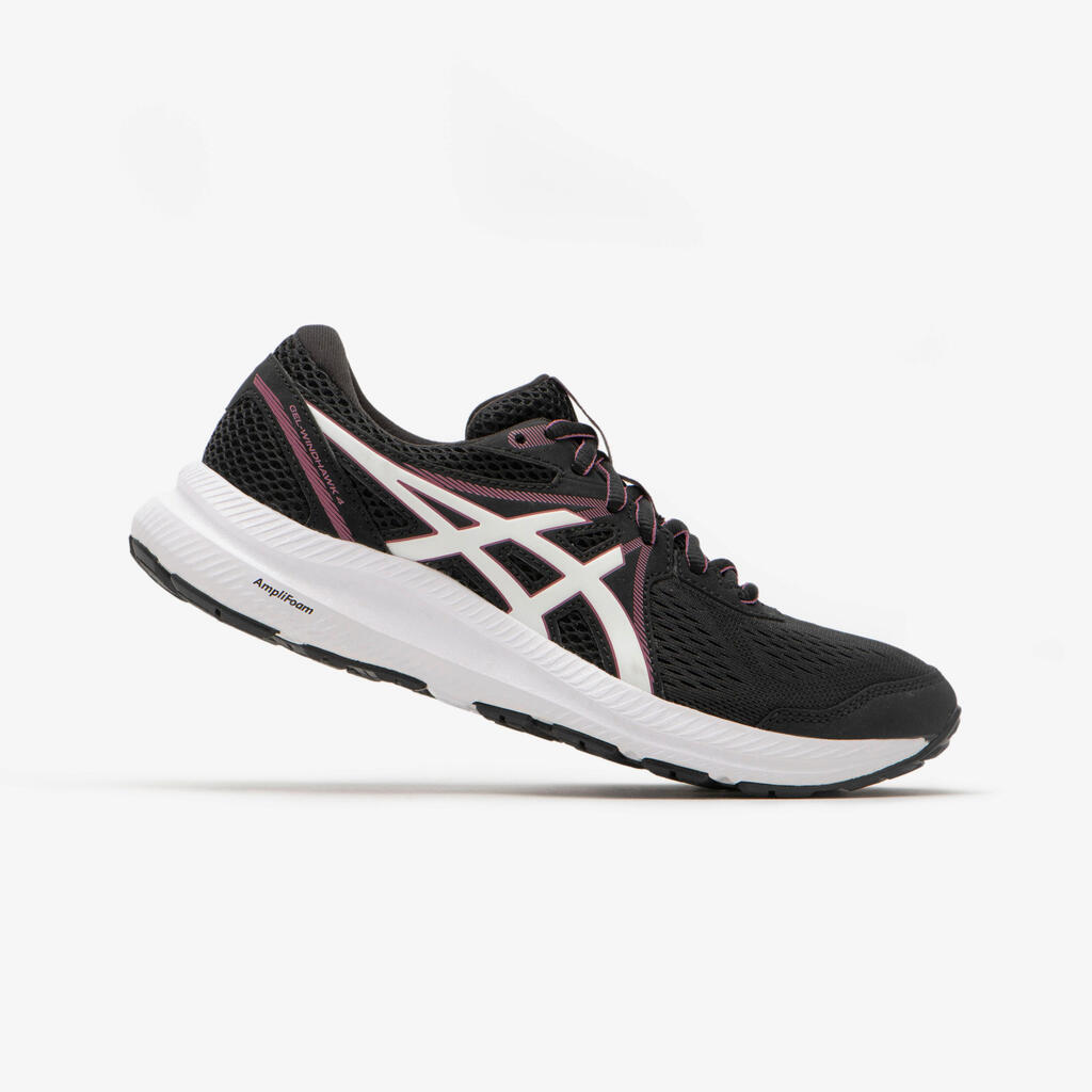 WOMEN'S ASICS GEL WINDHAWK RUNNING SHOES - BLACK PINK